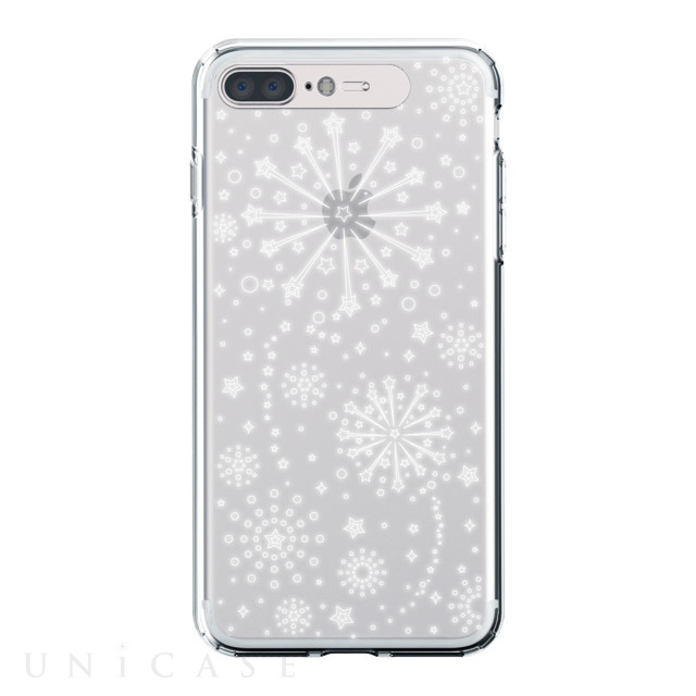 【iPhone8 Plus/7 Plus ケース】Soft Lighting Clear Case Fireworks (ゴールド)