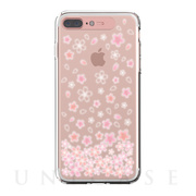 【iPhone8 Plus/7 Plus ケース】Soft Lighting Clear Case Flower Cherry Blossom (ローズゴールド)
