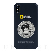 【iPhoneXS/X ケース】Global Seal Metal-Deco Case (ネイビー)