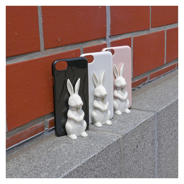 【iPhone8/7/6s/6 ケース】Rabbit Case (White＋Pink)サブ画像