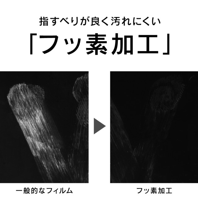 【iPhone11 Pro/XS/X フィルム】ブルーライト低減 立体成型シームレスガラス (ブラック)サブ画像