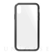 【iPhoneXS/X ケース】[GLASSICA]背面ガラスケース (クリア＋ブラック)