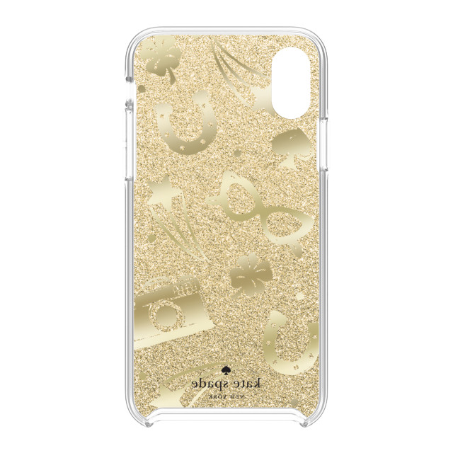 【iPhoneXR ケース】Protective Hardshell -CHARM TOSS gold glitter /gold foilgoods_nameサブ画像