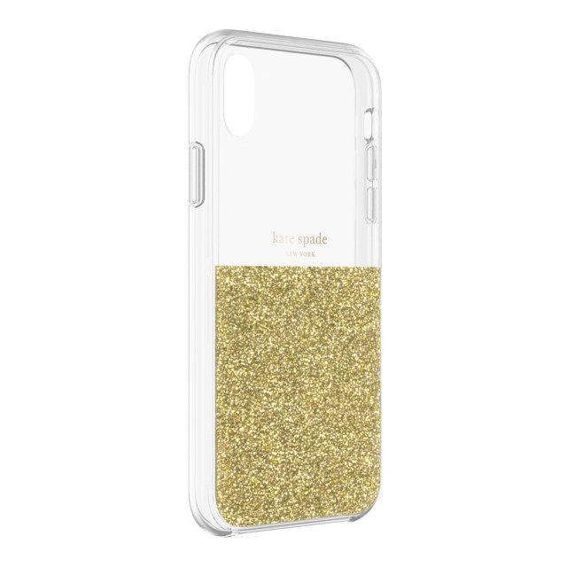 【iPhoneXR ケース】HALF CLEAR CRYSTAL -GOLD/gold foil/clearサブ画像