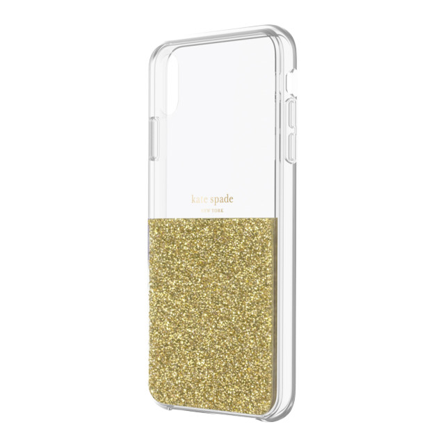 【iPhoneXS Max ケース】HALF CLEAR CRYSTAL -GOLD/gold foil/clearサブ画像