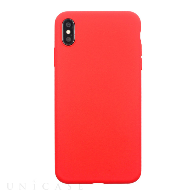 【iPhoneXS/X ケース】EXTRA SLIM SILICONE CASE (Red)