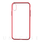 【iPhoneXR ケース】Glitter soft case (Red)
