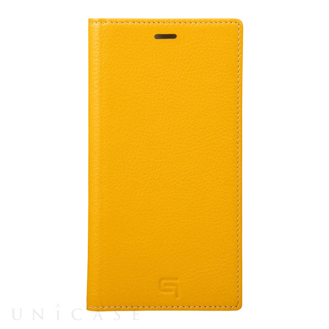 【iPhoneXR ケース】Italian Genuine Leather Book Case (Yellow)
