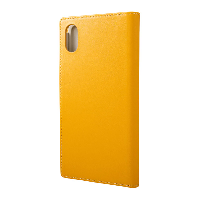 【iPhoneXS Max ケース】Italian Genuine Leather Book Case (Yellow)サブ画像