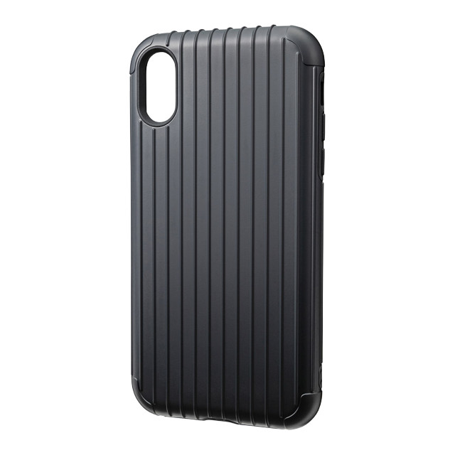 【iPhoneXR ケース】“Rib” Hybrid Shell case (Black)サブ画像