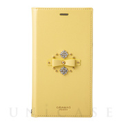 【iPhoneXR ケース】“Sweet” PU Leather Book Case (Yellow)