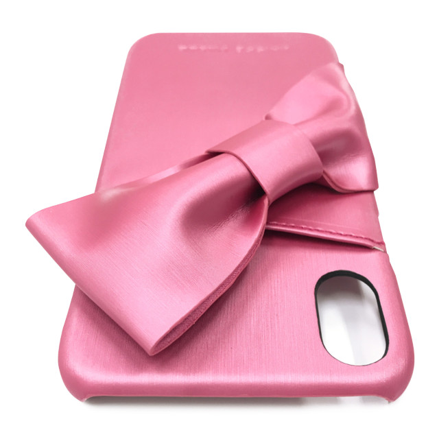 【iPhoneXR ケース】LAISSE PASSE 背面ケース ドレープリボン (ROSE PINK)サブ画像