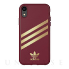 【iPhoneXR ケース】Moulded Case SAMBA (Burgandy/Gold)