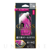 【iPhoneXR フィルム】ガラスフィルム 「GLASS PREMIUM FILM」 超立体オールガラス (ブラック/高光沢/0.33mm)