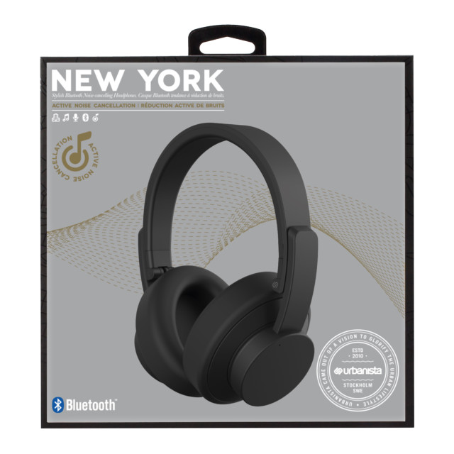【ワイヤレスイヤホン】New York Noise Cancelling Bluetooth (Black)サブ画像