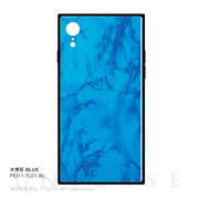 【iPhoneXR ケース】TILE 大理石 (BLUE)