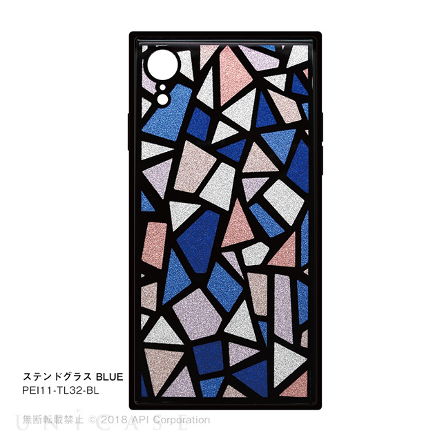 【iPhoneXR ケース】TILE ステンドグラス (BLUE)