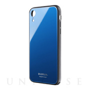 【iPhoneXR ケース】背面ガラスシェルケース「SHELL GLASS」 ブルー
