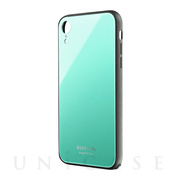 【iPhoneXR ケース】背面ガラスシェルケース「SHELL GLASS」 グリーン