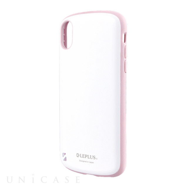 【iPhoneXR ケース】耐衝撃ハイブリッドケース「PALLET White」 ホワイトピンク