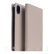 【iPhoneXR ケース】Full Grain Leather Case (Light Cream)