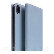 【iPhoneXR ケース】Full Grain Leather Case (Mint Blue)