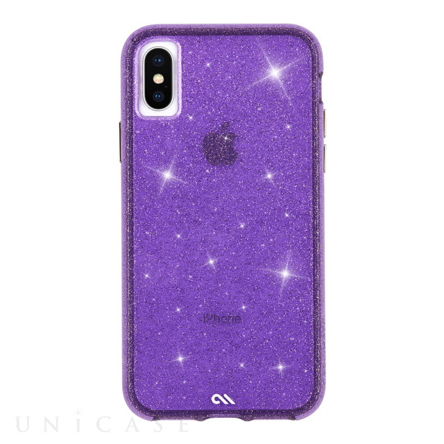 【iPhoneXS/X ケース】Sheer Crystal (Purple)
