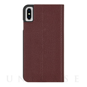 【iPhoneXS Max ケース】Barely There Folio (Brown)