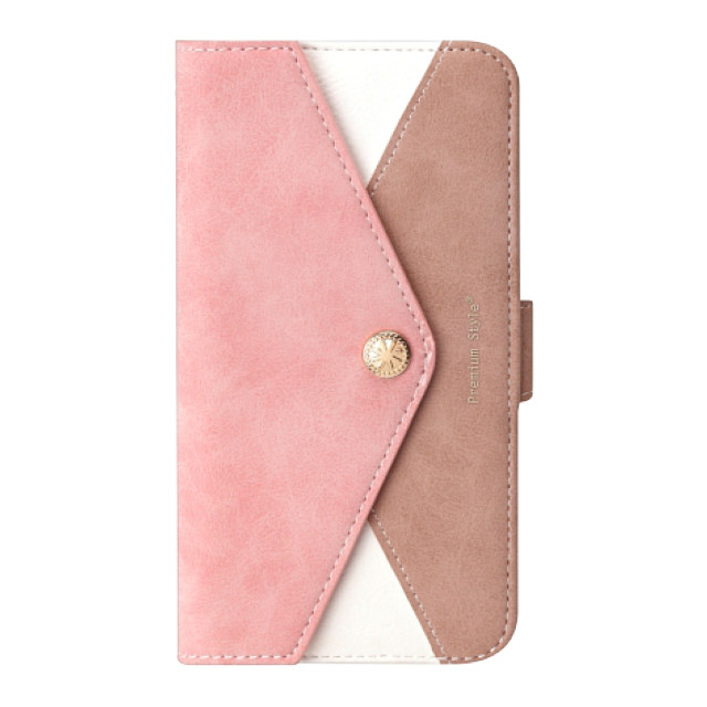 【iPhoneXR ケース】ダブルフリップカバー レター型ポケット (ピンク)サブ画像
