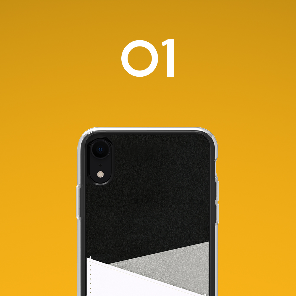 【iPhoneXR ケース】O1 バックポケットケース (Grey)サブ画像