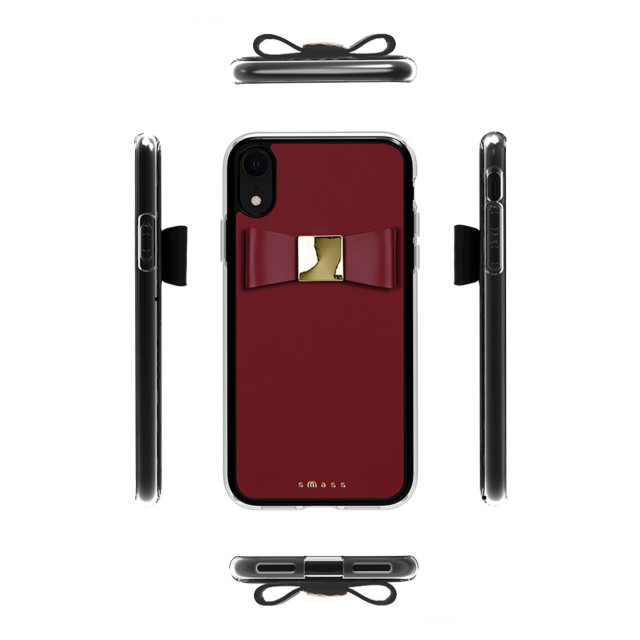 【iPhoneXR ケース】Rebon 本革 デザインケース (Burgundy)サブ画像