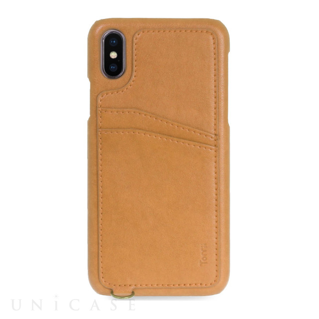 【iPhoneXS/X ケース】KOALA カードポケット付きiPhoneケース（ストラップ付き） Brown