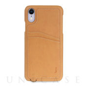【iPhoneXR ケース】KOALA カードポケット付きiPhoneケース（ストラップ付き） Brown