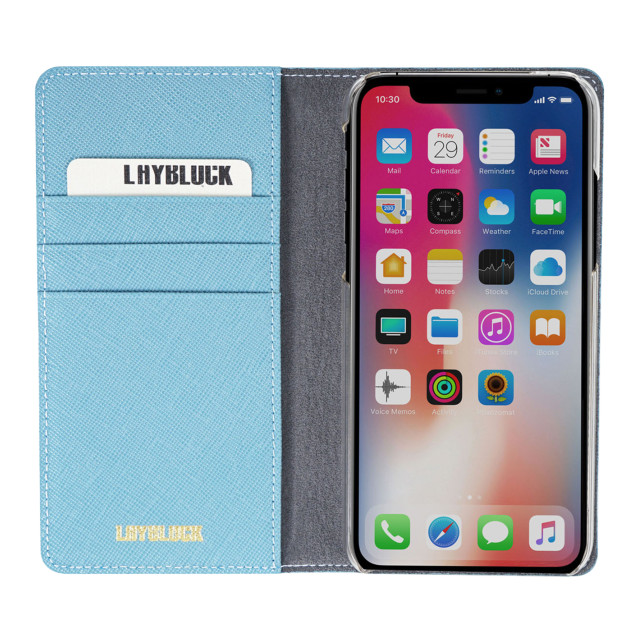 【iPhoneXR ケース】Saffiano Flip Case（シルクブルー）サブ画像