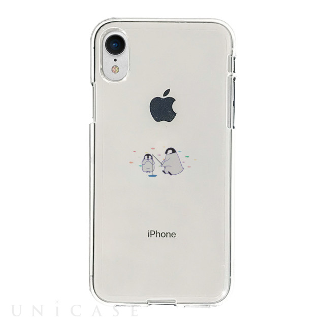 【iPhoneXR ケース】ソフトクリアケース (ミニ動物 ペンギン)