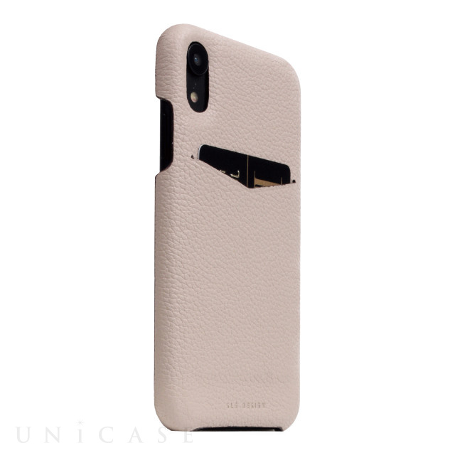 【iPhoneXR ケース】Full Grain Leather Back Case (Light Cream)