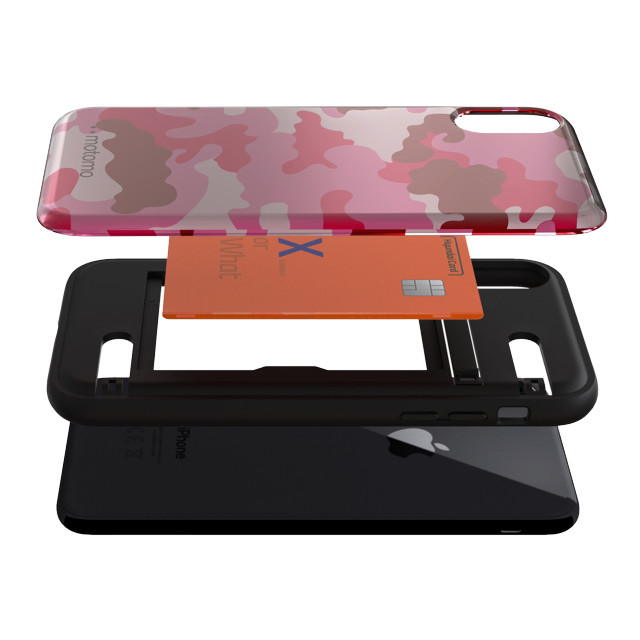 【iPhoneXR ケース】CAMO CARD FOLDING CASE (PINK)サブ画像