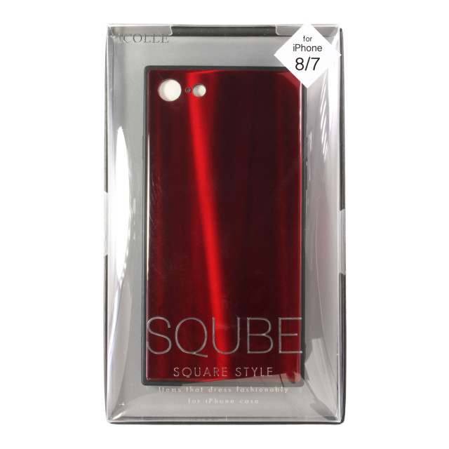【iPhone8/7 ケース】SQUBE AURORA CASE (レッド)サブ画像