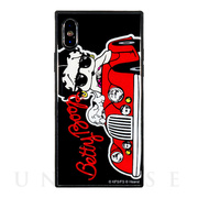 【iPhoneXS/X ケース】Betty Boop スクエア型 ガラスケース (CAR)