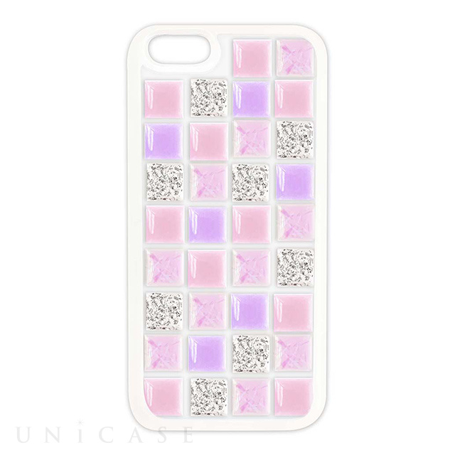 【iPhoneSE(第2世代)/8/7/6s/6 ケース】TILE CASE (tile_pink mix)