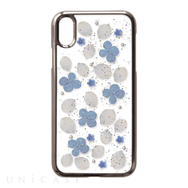 【iPhoneXR ケース】Pressed flower case (Clean flowers)