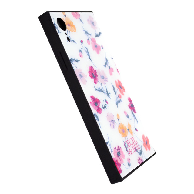 【iPhoneXR ケース】CECIL McBEE 背面ガラスケース (小花柄/WHITE)サブ画像