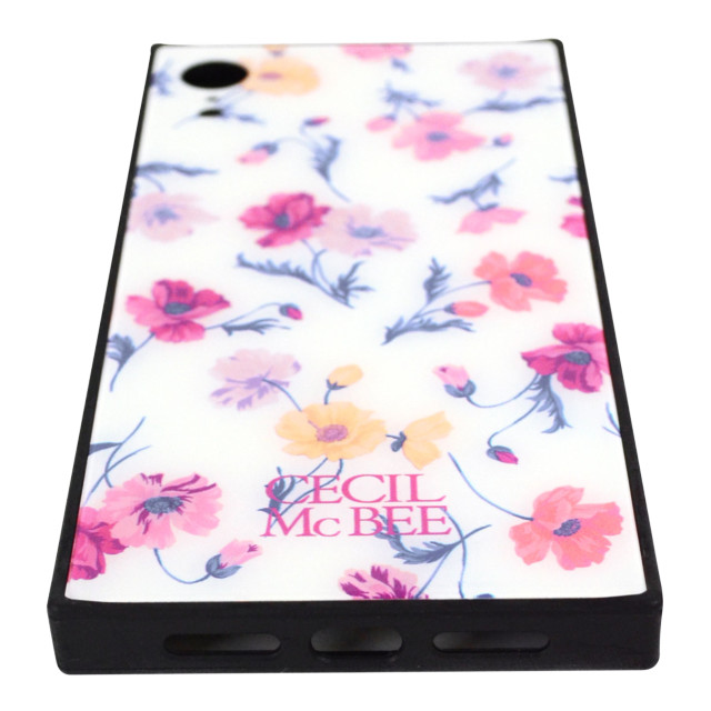 【iPhoneXR ケース】CECIL McBEE 背面ガラスケース (小花柄/WHITE)サブ画像