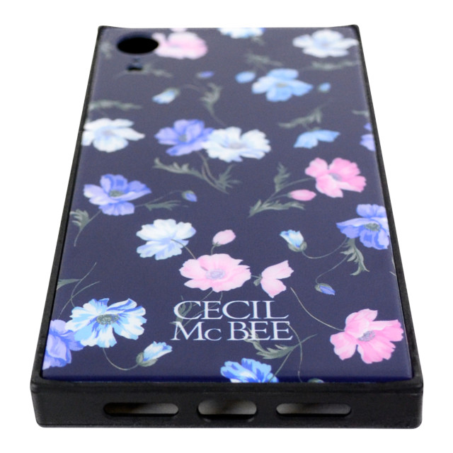 【iPhoneXR ケース】CECIL McBEE 背面ガラスケース (小花柄/NAVY)サブ画像