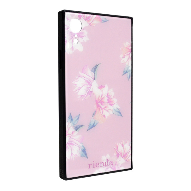【iPhoneXR ケース】rienda 背面ガラスケース (ワントーンフラワー/Pink)サブ画像