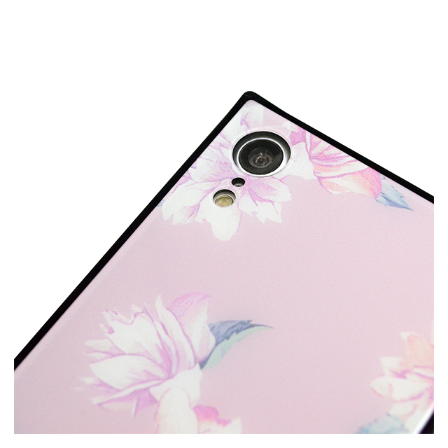 【iPhoneXR ケース】rienda 背面ガラスケース (シアーフラワー/Pink)サブ画像