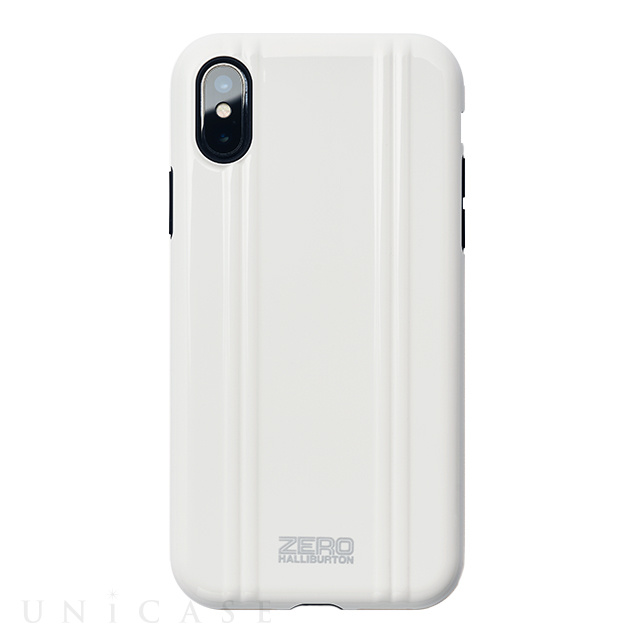 【アウトレット】【iPhoneX ケース】ZERO HALLIBURTON Hybrid Shockproof case for iPhone X(WHITE)