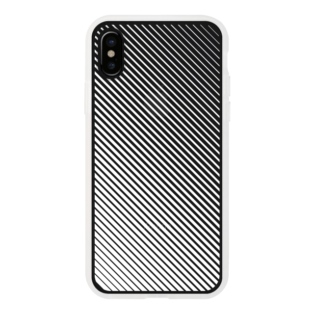【アウトレット】【iPhoneXS/X ケース】MONOCHROME CASE for iPhoneXS/X (Slash Stripe White)サブ画像