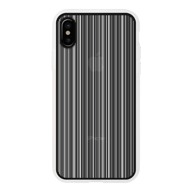 【アウトレット】【iPhoneXS/X ケース】MONOCHROME CASE for iPhoneXS/X (Thin Stripe White)サブ画像