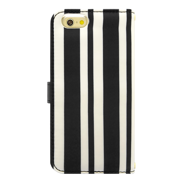 【アウトレット】【iPhone6s/6 ケース】Ribbon Diary Stripe Black for iPhone6s/6サブ画像